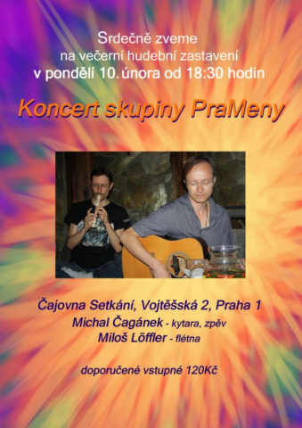 Plakát koncert PraMeny 10.2.2020